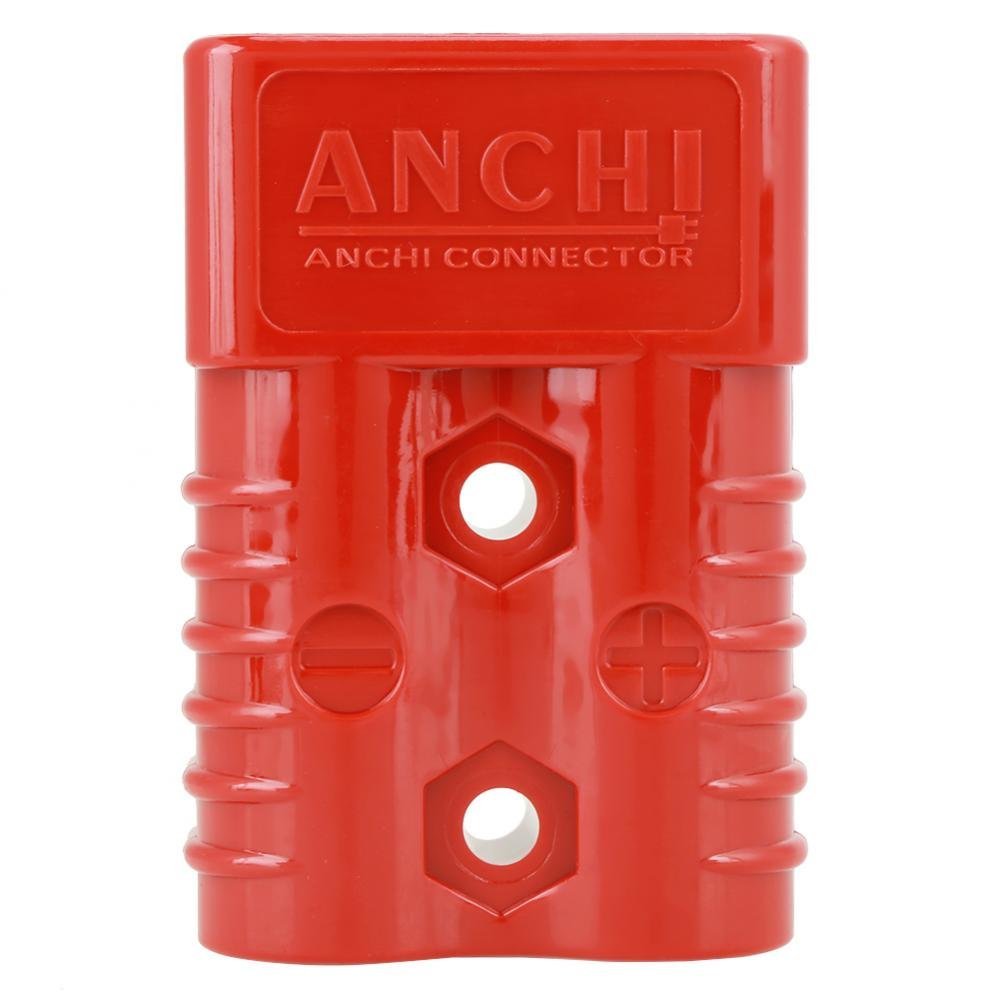 2Pz 175A 600V Kit Connettore Batteria Quick a Rosso, Plug Elettrico per Connessione e Disnnesto Rapida di Batteria con 4 Accessori