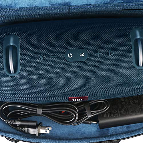 Co2Crea Hard Travel Case Replacement For Jbl Xtreme 2 Portable Wireless Bluetooth Speaker (Xtreme 2, Black Hard Case With Inner Blue) #TOP1