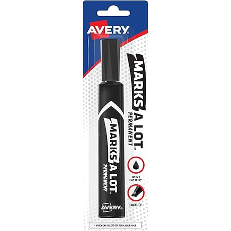 Avery Marks-a-lot Black Permanent Marker