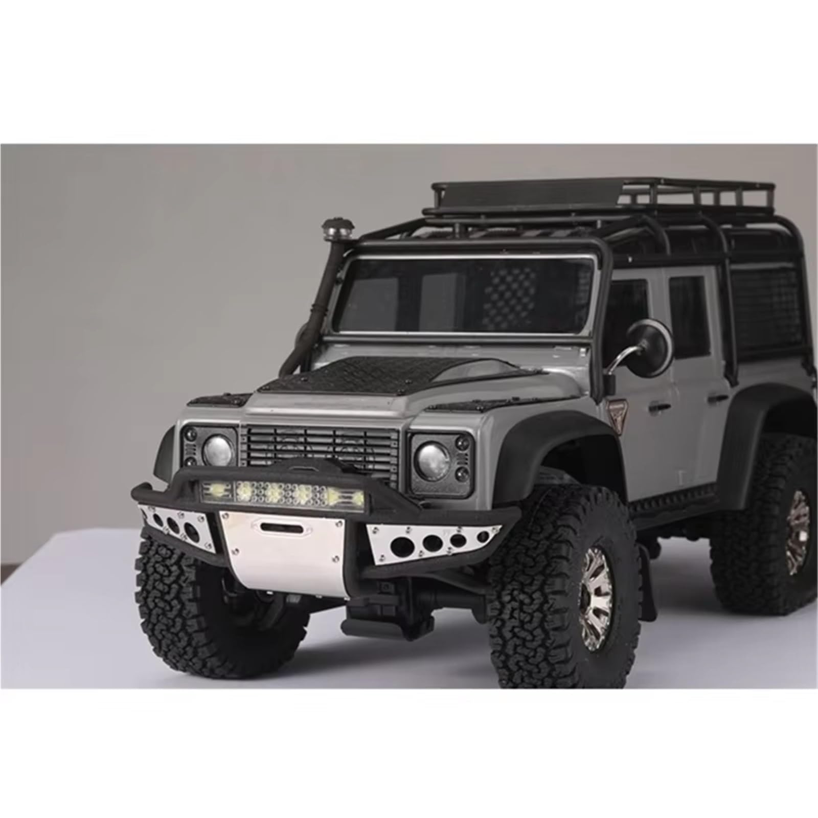 Juguetes Accesorios Compatible con TRAXXAS para TRX4M 1/18 Coche Trepador De Control Remoto Piezas Mejora Accesorios Repuesto Parachoques Delantero Kit Luz