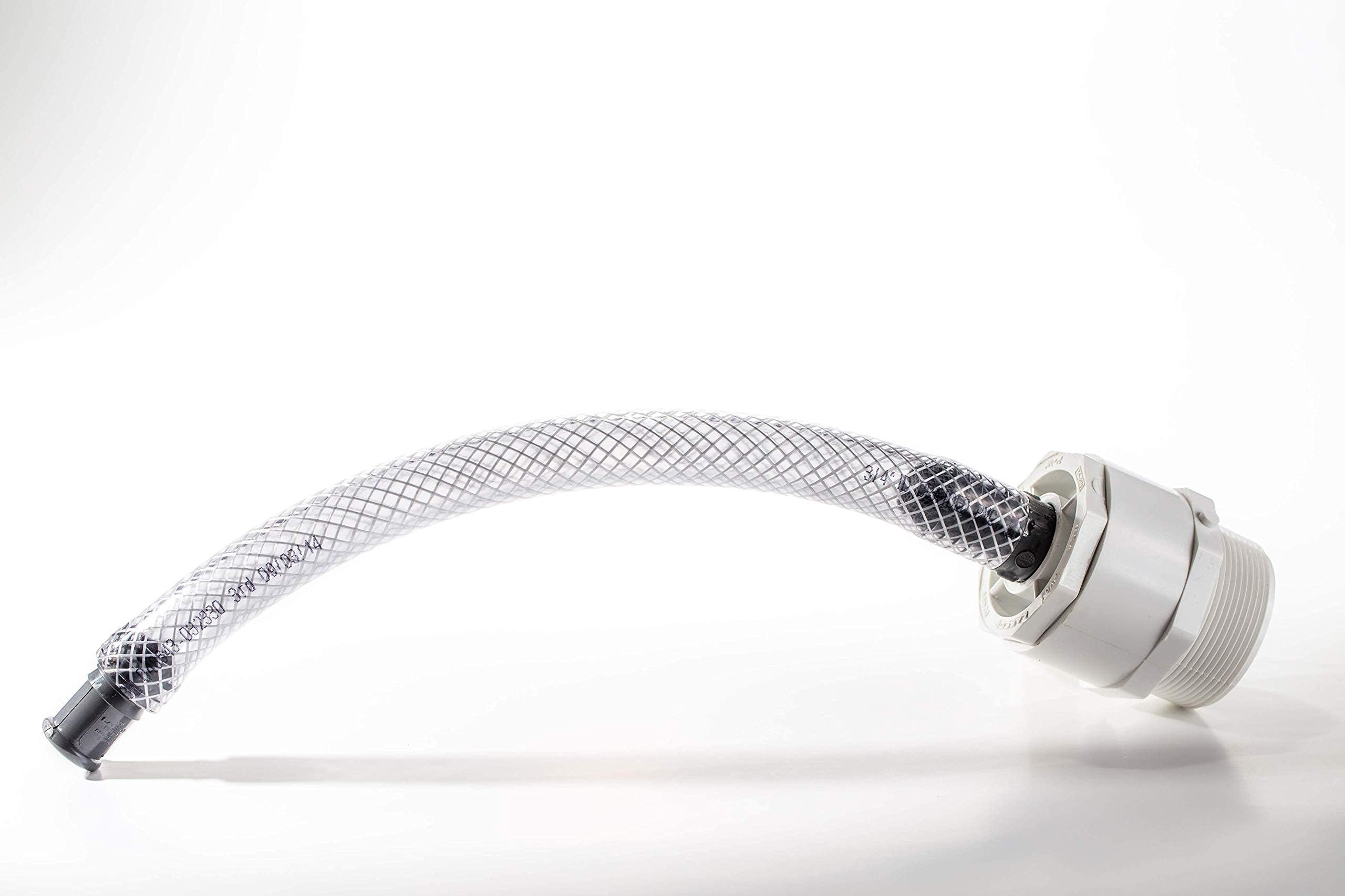High-Flow Spout Compatible with Scepter 5 Gallon Plastic Military Fuel Cans -Easy Thread Nozzles with Filter and Dust Cap (3/4" O.D./12" Long)