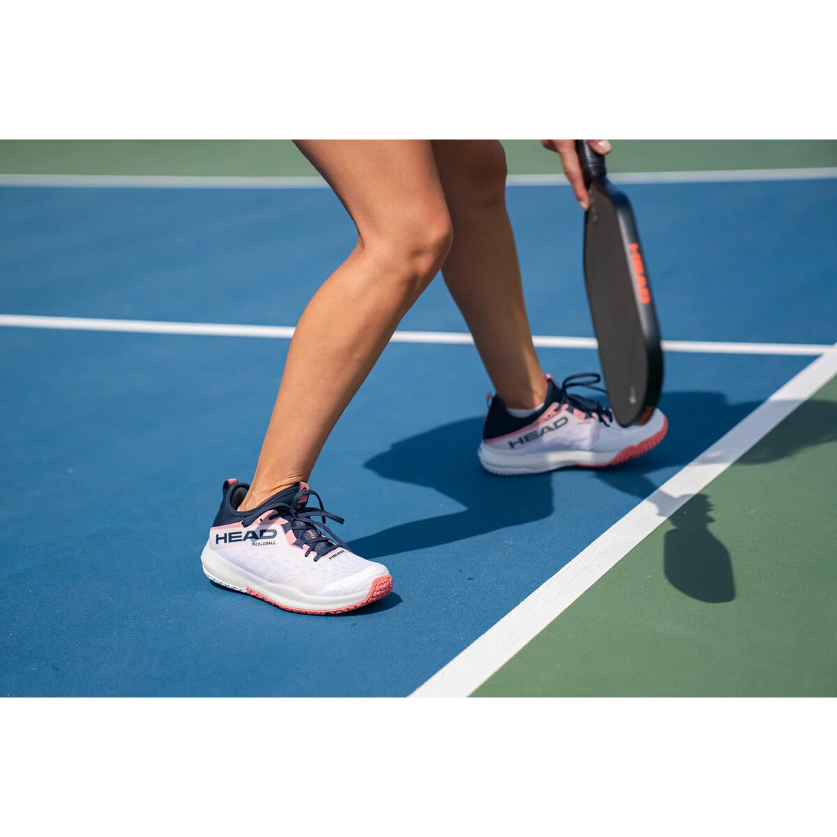 HEAD Women's Motion Pro Pickleball Sneaker, White/Blueberry, 8.5