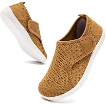 QIJGS Toddlee/Little/Big Kids Shoes Barefoot Tennis Sneakers Lightweight Walking Wide Toe Box Running Slip on Boys Girls Shoe