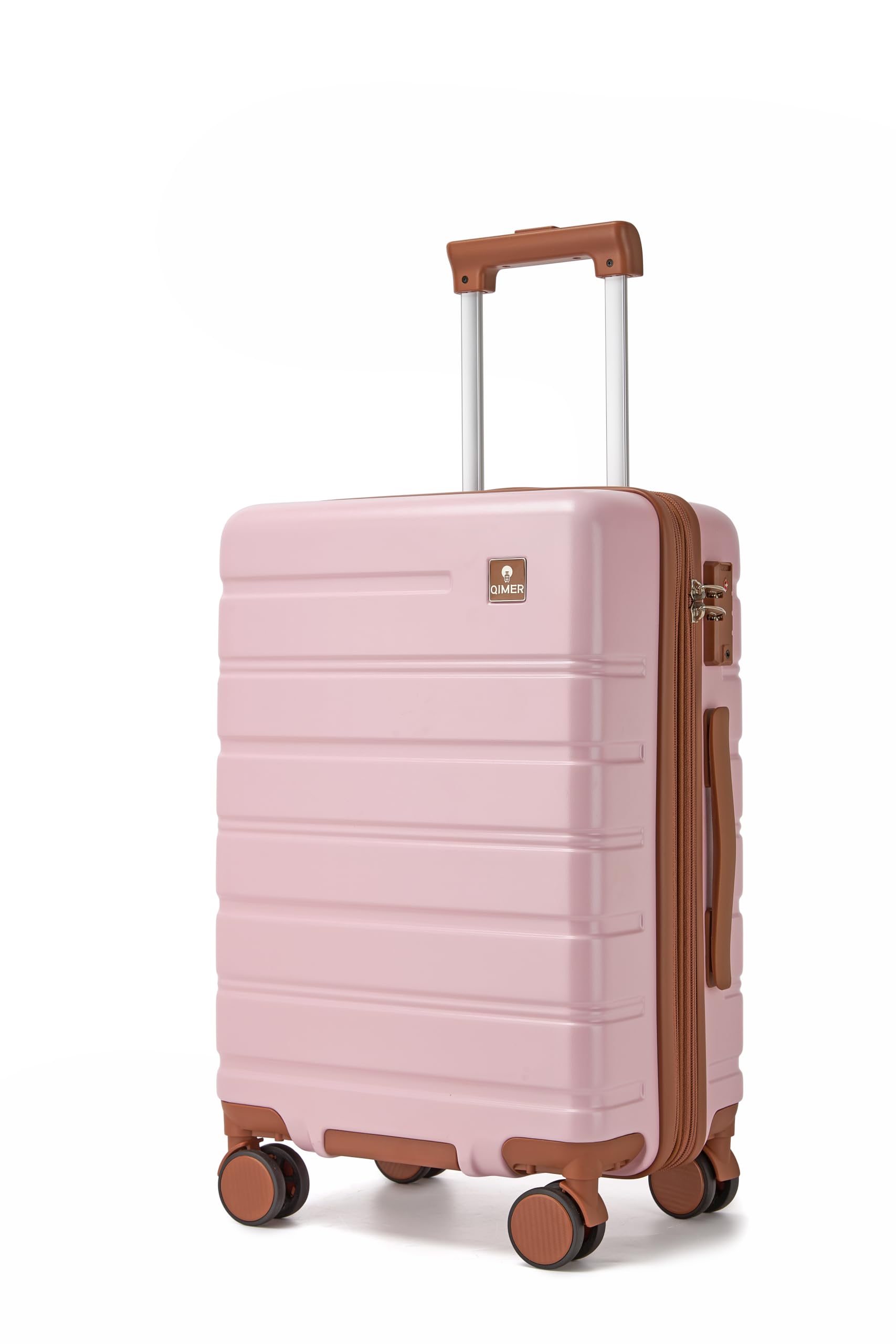 Carry on Luggage 20Inch Expandable Suitcase 22 * 14 * 9, PINK