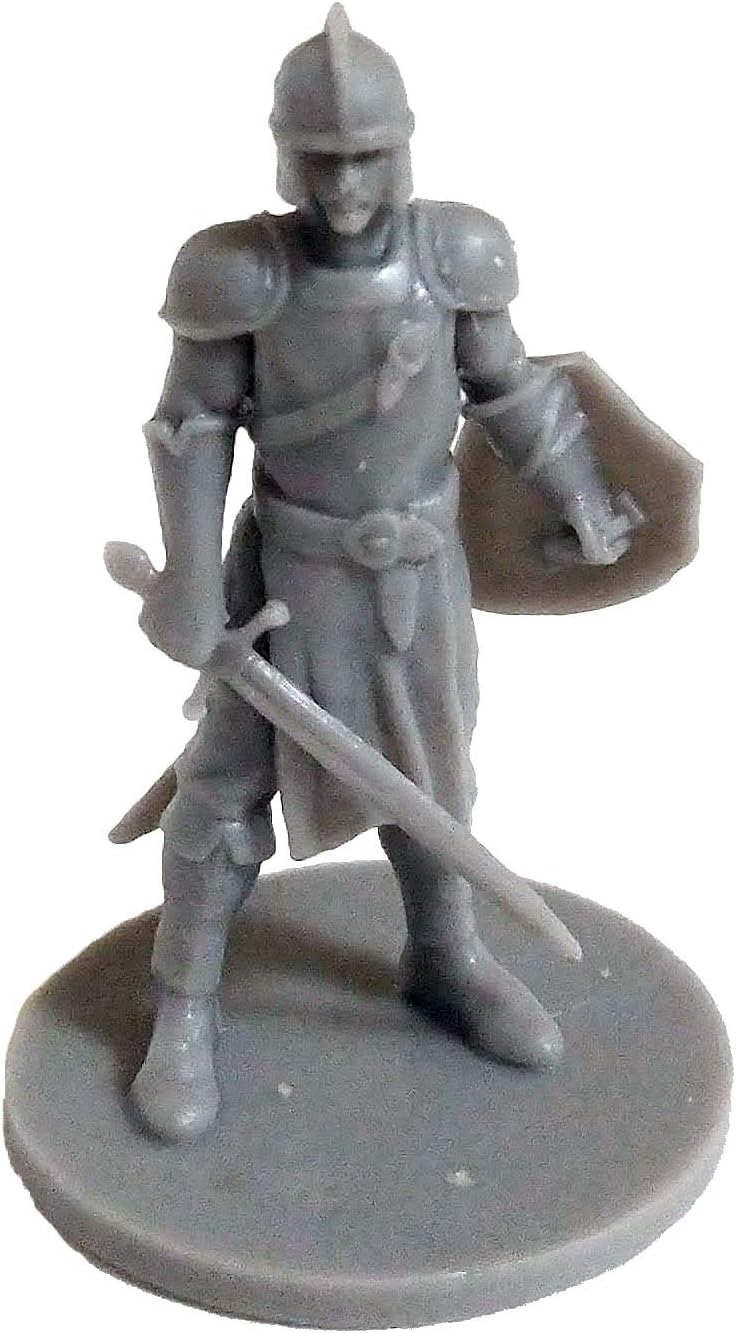 DRUNK'N DRAGON DND Guards Minis 25 Fantasy Miniatures for Tabletop/Dungeons and Dragons Roleplaying Games - Bulk Minis Unpainted- Figures Starter Set