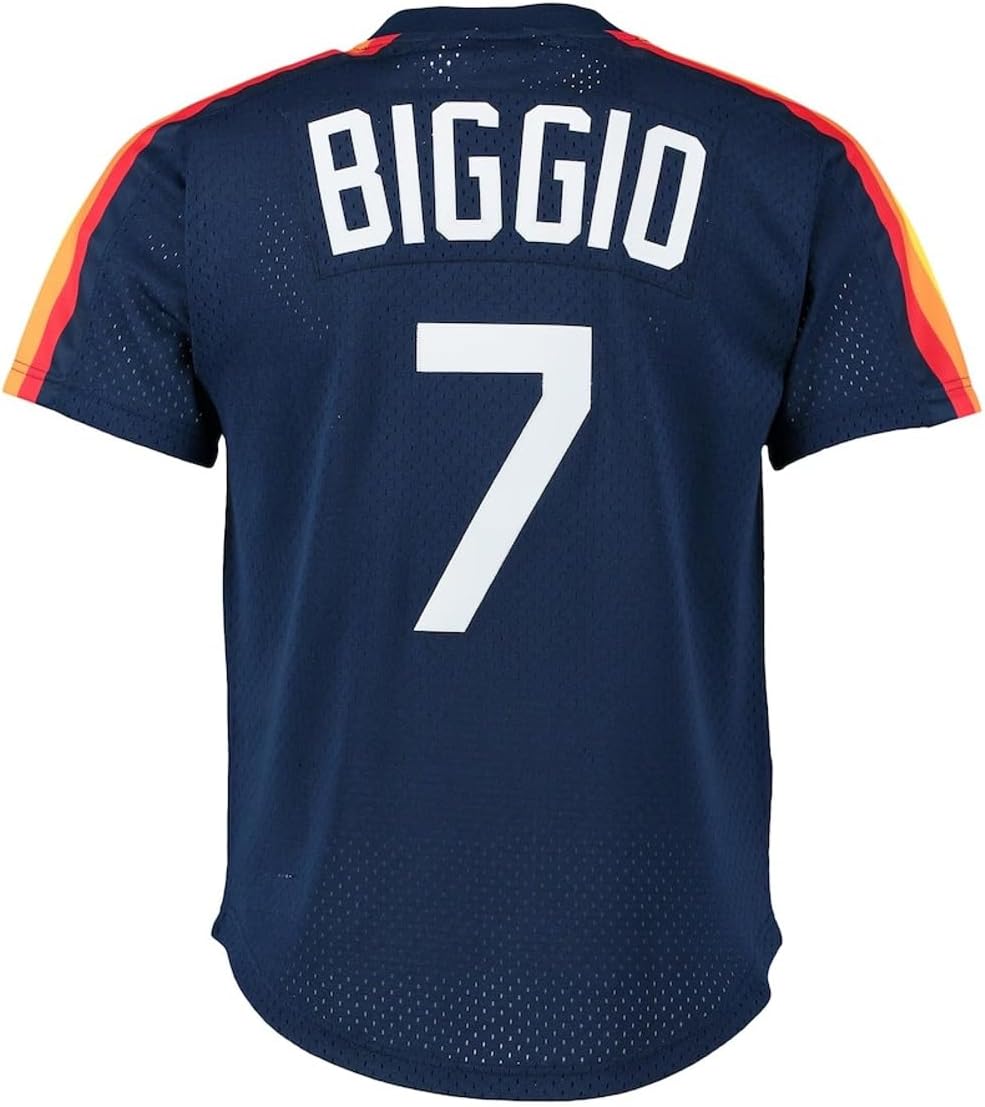 Mitchell & Ness Craig Biggio Houston Astros Mesh Batting Practice Navy Replica Jersey