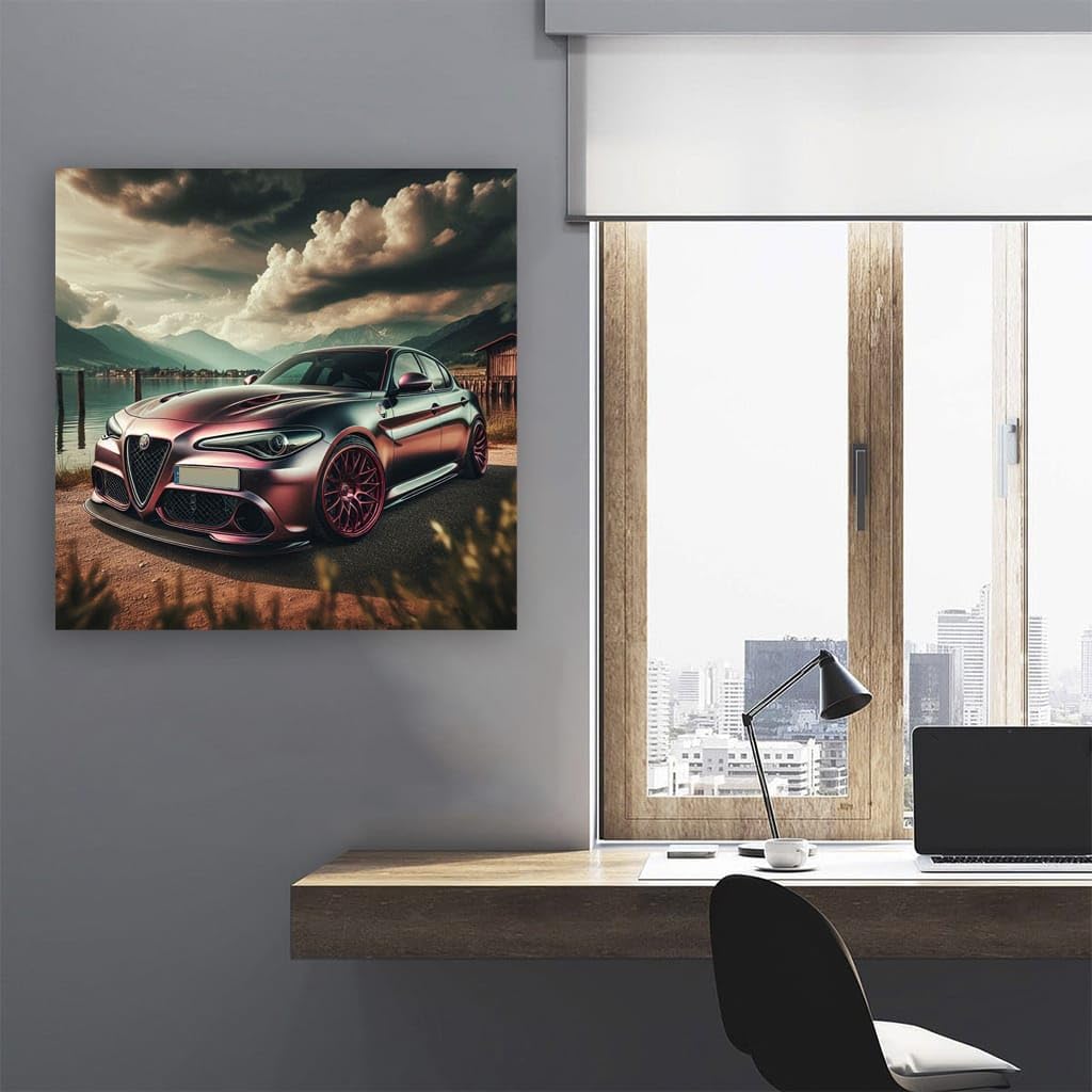 Amazon.com: Print & Gift For Men Bedroom Posters Car Wall Art Alfa