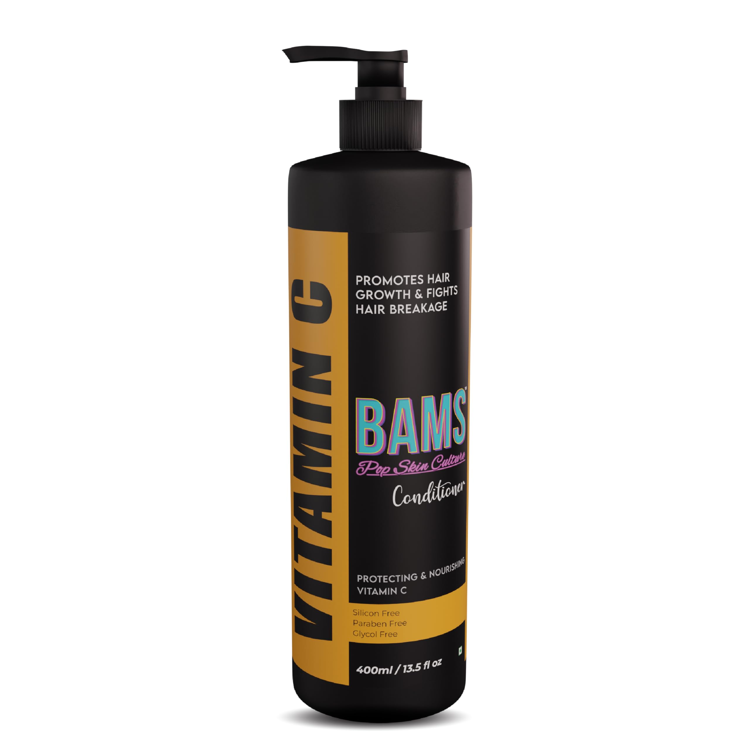 BAMS | Vitamin C Conditioner | Revitalizing & Shine-Enhancing Formula for Smooth, Strong Hair with Antioxidant Protection | For Men and Women | 400ml