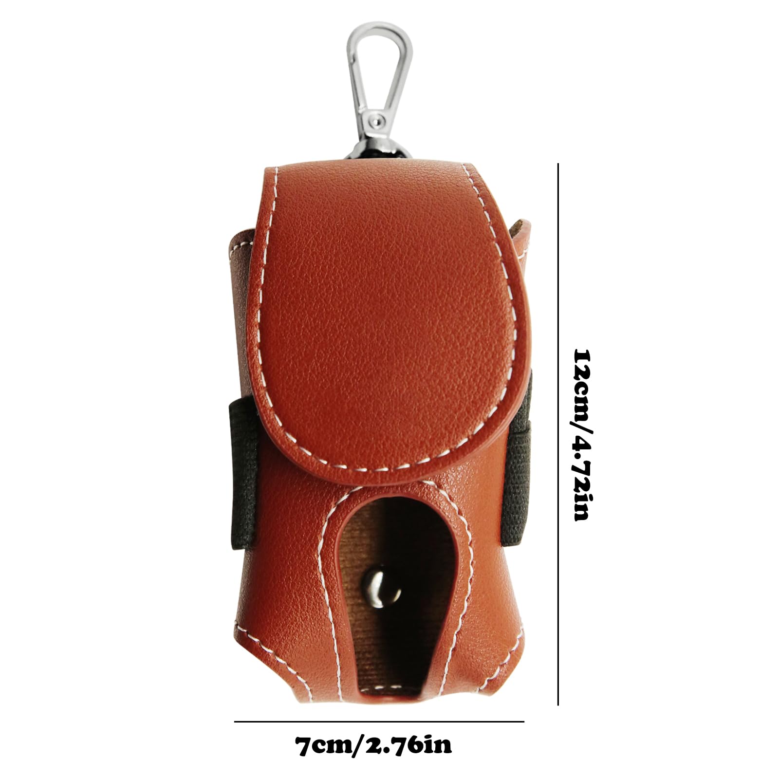 Golf Ball Holder for Bag Leather Ball And Tee Holder Golf Ball Bag Pouch with Hook And Belt Easy Access Golf Pouch Small Portable Waist Golf Tee Bag, Golf Ball Bag for Men Women Golfers Outoor Travel
