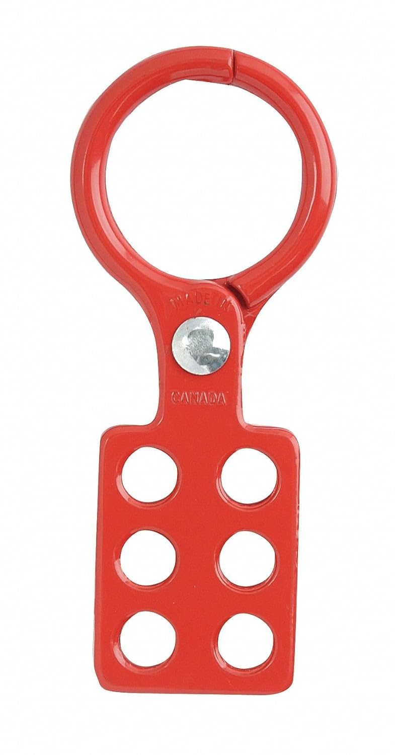 Lockout Hasp, Standard, 6 Lock, 43/4 in. L Padlocks