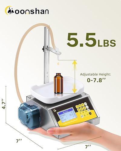 Miniatura 7 de Nueva versión 2025 Máquina de llenado de líquidos Máquina de llenado de botellas de 0.07-10.58 oz Máquina de llenado de peso Bomba peristáltica
