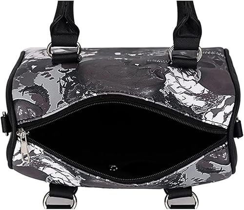 Miniatura 3 de Bolso de mano con estampado de calavera, bolso de hombro para mujer, diseño de huesos de esqueleto, bolso de lona, gótico, punk, bolso cruzado, Como