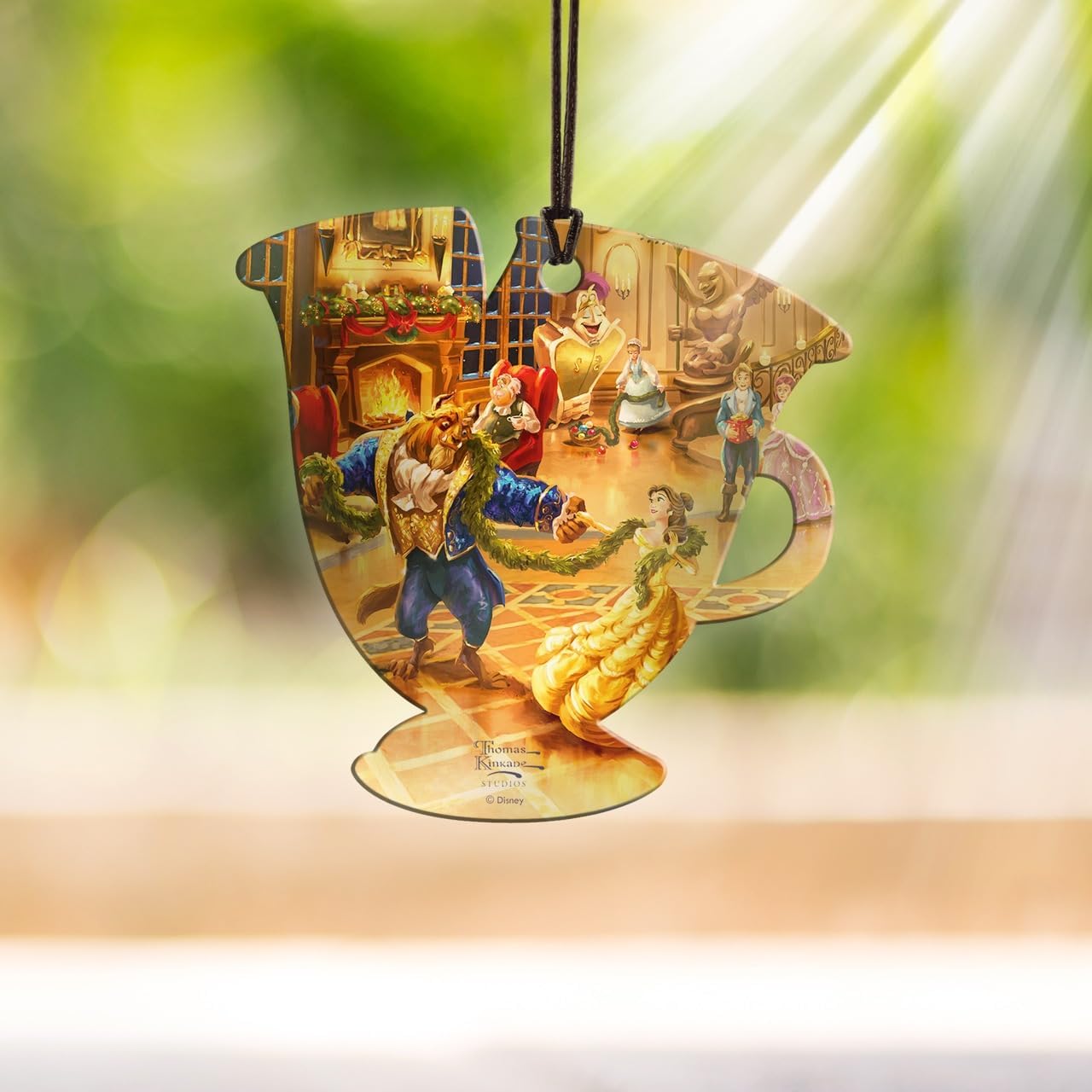 Disney – Beauty and The Beast Christmas Celebration – Holiday Party – 3.5” x 3.5” Teacup Shaped Hanging Acrylic Print Accessory – Officially Licensed Collectible ACPTEACUP800 - Image 4