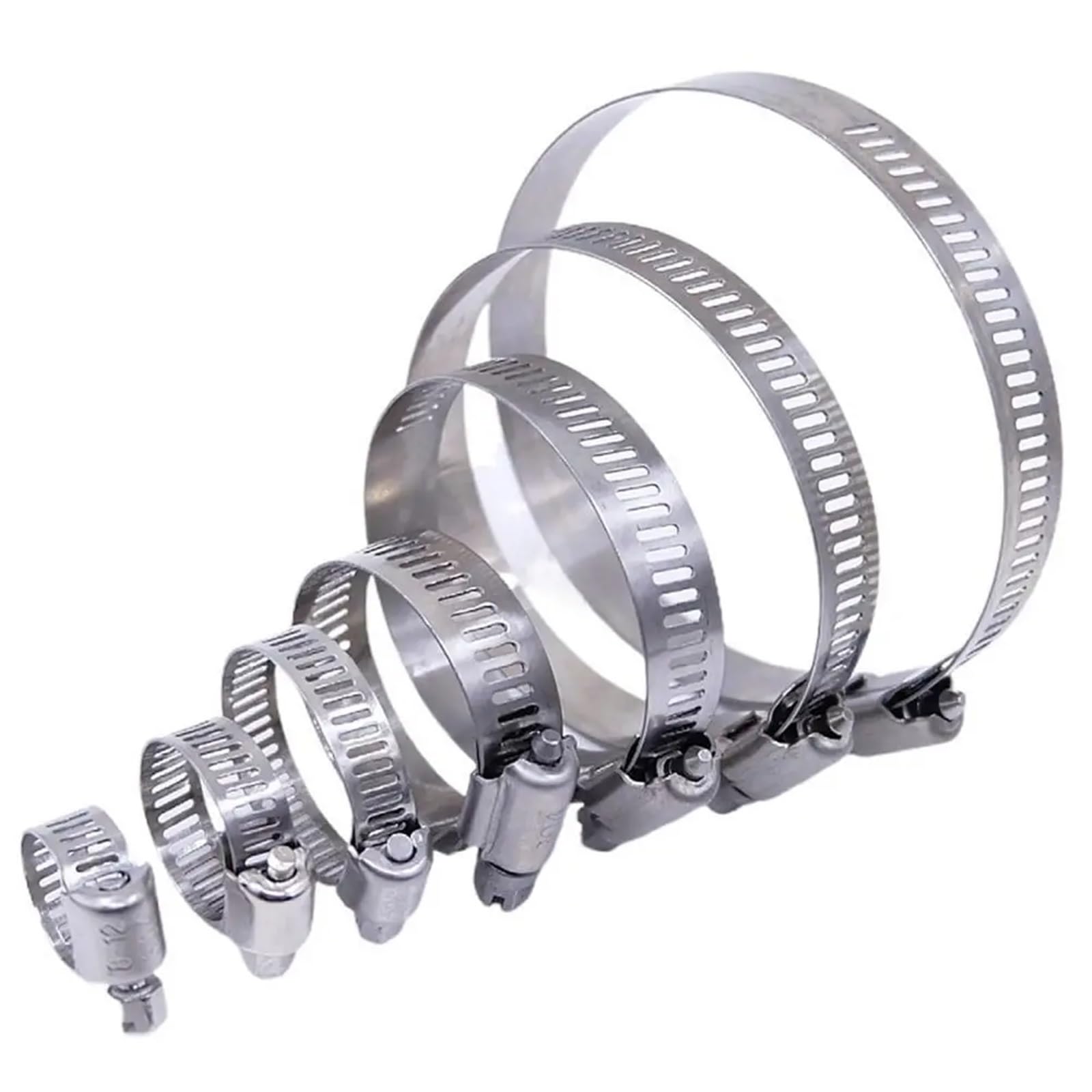 10 sztuk regulowane opaski do węży ze stali nierdzewnej 8-44mm Tri Gear napęd ślimakowy zaciski rurowe do przewodów paliwowych(13-23mm)