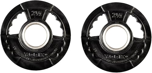 Vista 11 de G-2 Juego de discos de peso olímpicos de goma de doble agarre (2.5 libras, 5 libras, 10 libras) – Placas revestidas de goma duraderas con agujero