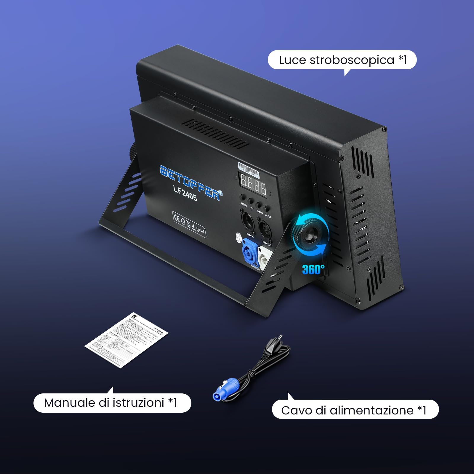 BETOPPER Luce Stroboscopica 300W per Discoteca, Luce Strobe LED Professionale & Faretto Matrix Beam per Palco - Matrice LED RGB+White ad Alta Densità per Eventi, Club, Bar, Matrimoni e Spettacoli(1）