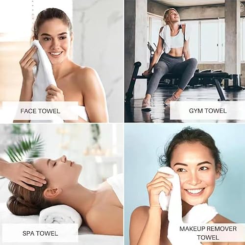 Miniatura 3 de RUIBOLU Juego de 2 toallas de mano para baño, 100% algodón, ultra suaves, altamente absorbentes, tamaño 14 x 30 pulgadas, toallas de mano para baño,