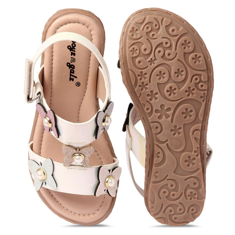 Image of MOJARIS Kids - Footwear For Girls Comfortable Casual & Function | PU - Material |Design - BG2471| Closure- Slipon | 6-7 Years Kids | Color- Pinik | Size- Uk 13, Euro- 32