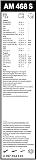 Bosch Wiper Blade Aerotwin AM468S, Length: 650mm/400mm – Set of Front Wiper Blades - Only for Left-Hand Drive (EU) - 3