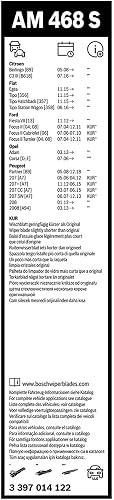 Bosch Wiper Blade Aerotwin AM468S, Length: 650mm/400mm – Set of Front Wiper Blades - Only for Left-Hand Drive (EU) - 3