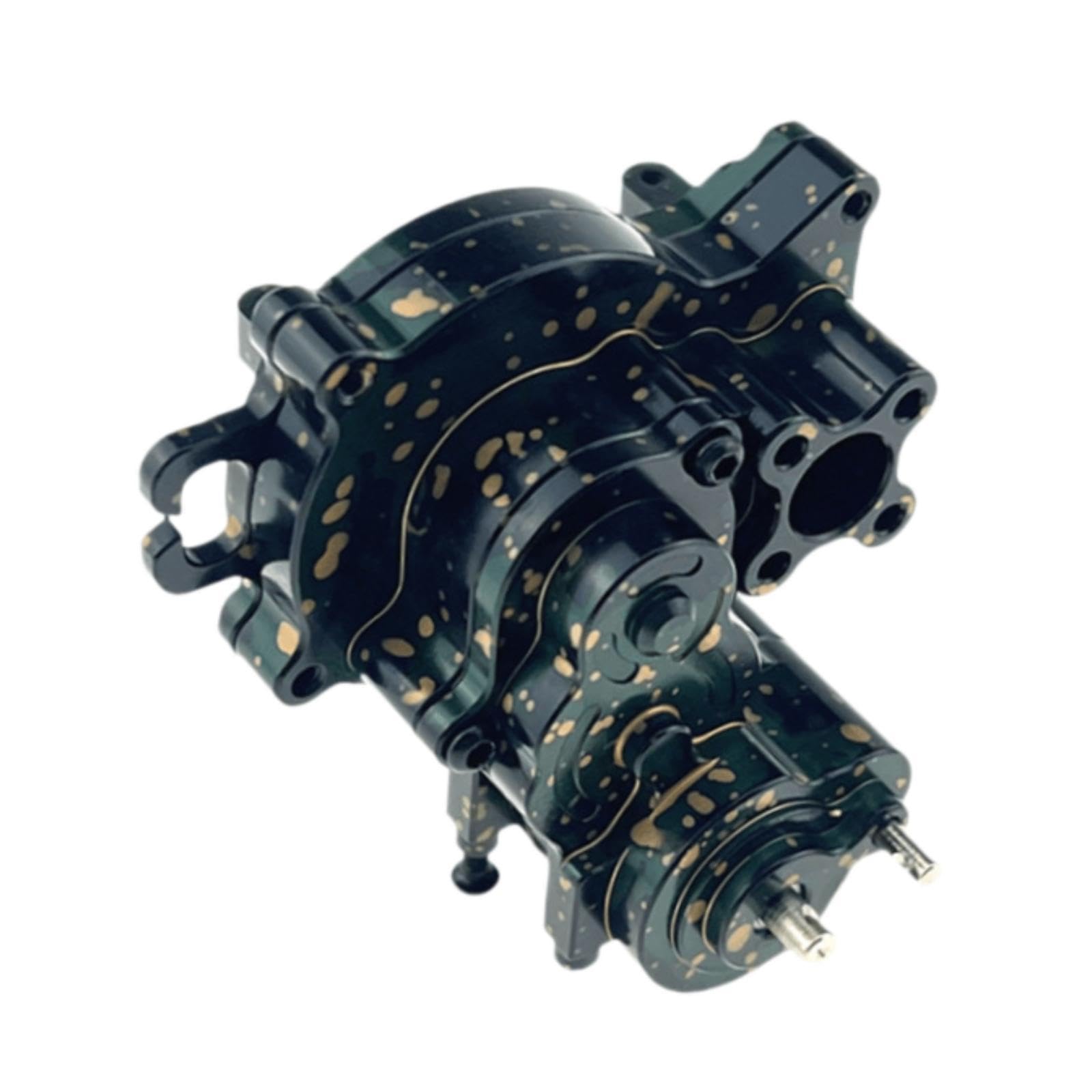Alloggiamento Cambio RC Alluminio CNC Custodia Cambio Set Ingranaggi Integrato Ricambi Trasmissione Protezione Trasmissione E Stabilità Potenza Adatto, Verde Nero