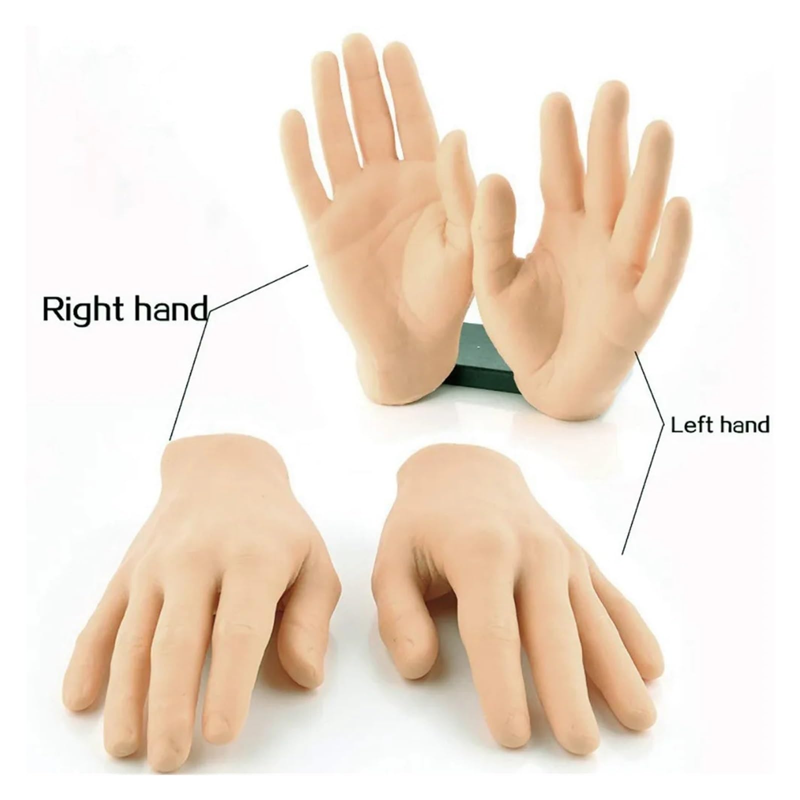 3D Tattoo Übungshand Silikon Soft Dummy Fake Skin for Künstler Anfänger Trainingszubehör