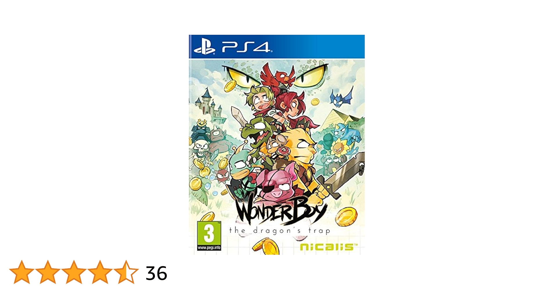 (未使用･未開封品)　Wonder Boy: The Dragon&#39;s Trap (20ページに及ぶ取り扱い説明書&amp;リザードマンのキーストラップ&amp;リバーシブルジャケット 6k88evb Amazon.co.jp: Wonder Boy: The Dragon's Trap (【パッケージ版