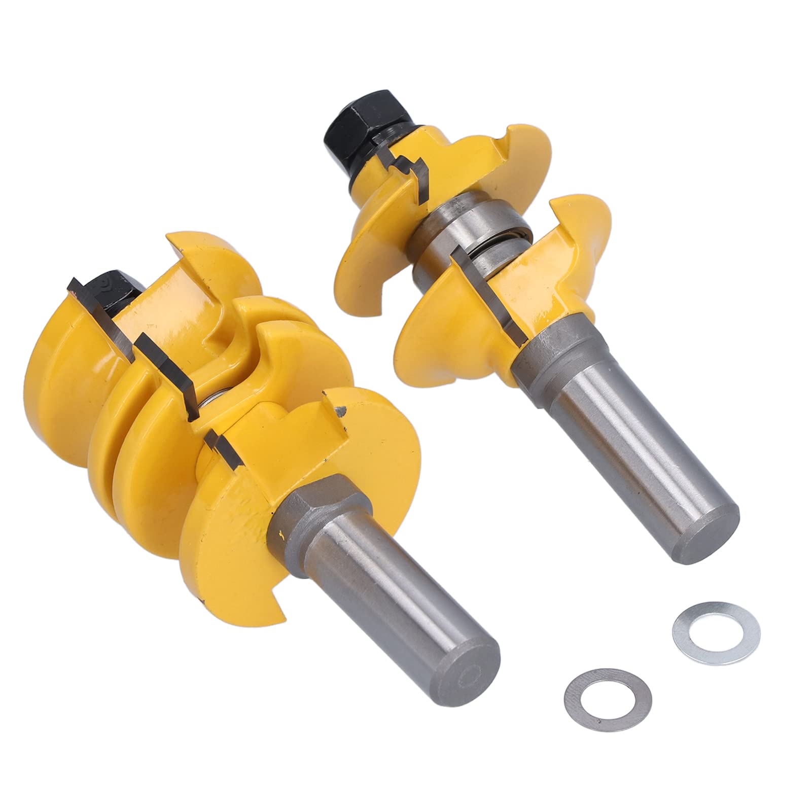 Fresa a codolo da 1/2 pollice regolabile, fresa per lavorazione del legno con guarnizioni, fresa per rifinitura di porte di armadi per CNC e utensili manuali, corpo in acciaio al