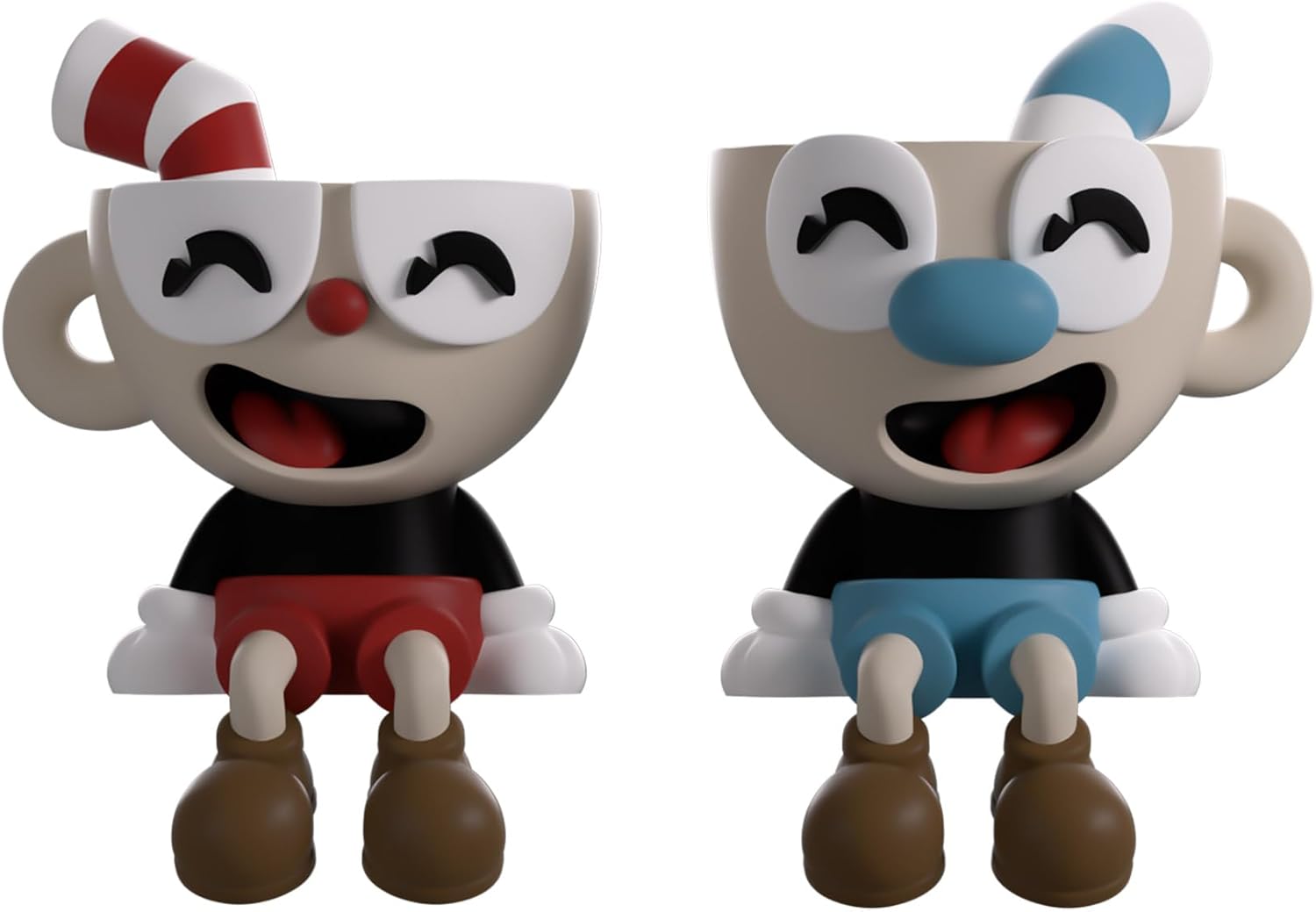 Youtooz Cuphead Device Holder & Cuphead and Mugman Monitor Buddies – Official Collectible Gaming Stand & Desktop Accessories for Fans and Gamers