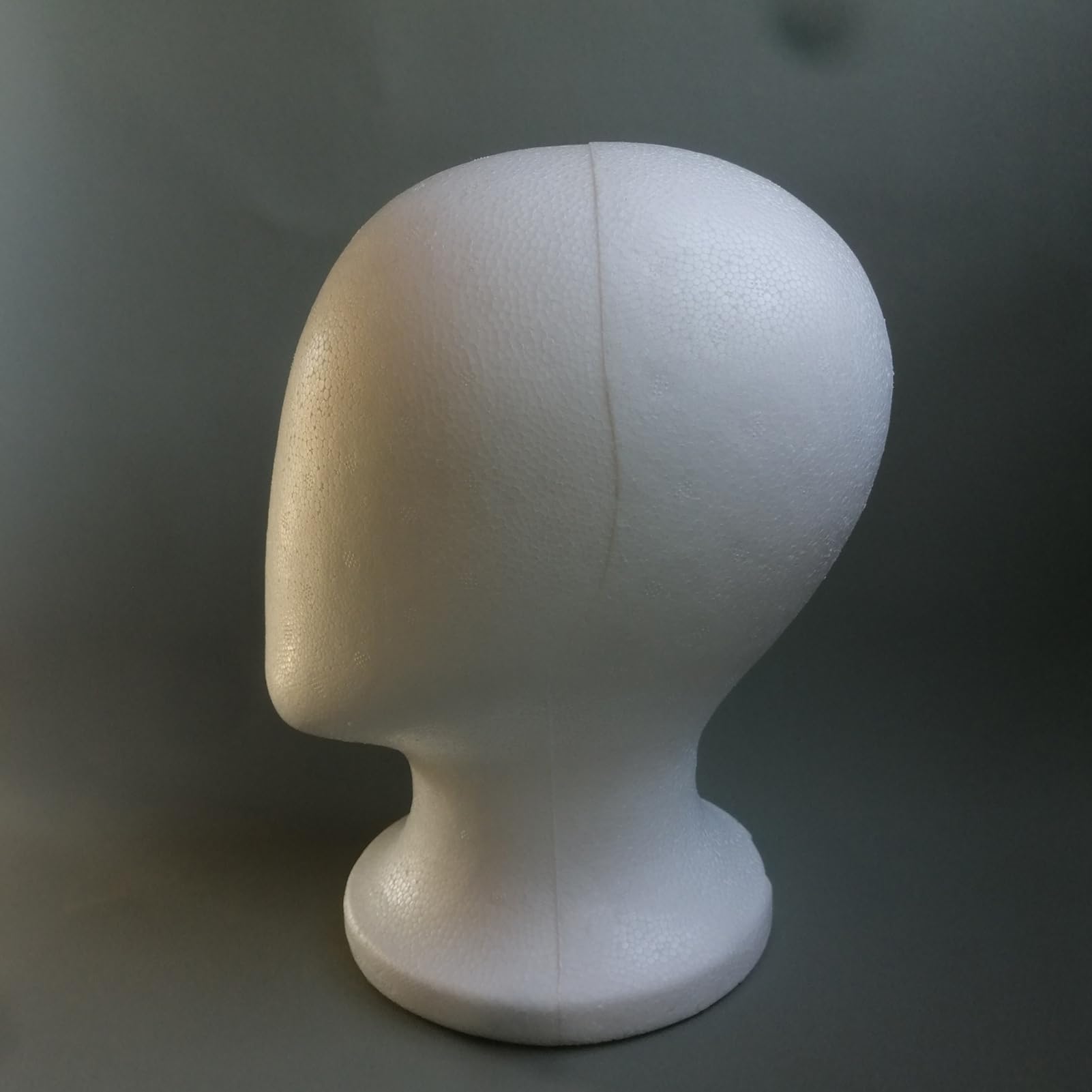 Głowa modelu z pianki, uchwyt na perukę z pianki manekina, głowa peruki, stojak na perukę styro-piankową, 27 x 15,2 cm, stylizacja kosmetyczna, łatwa instalacja, idealny do modeli peruk