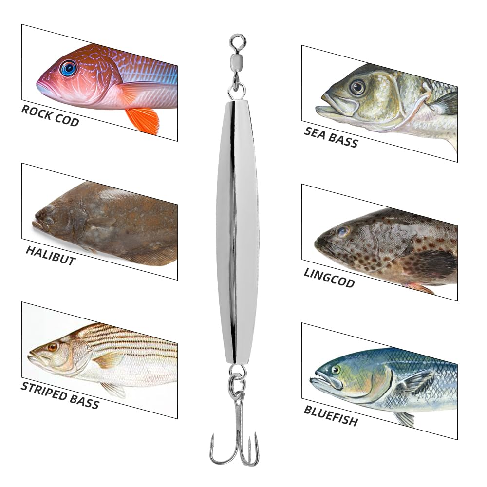 Leurre Diamant A47 – Simple Tube Arrière 3 Oz – Pour Bar, Brochet, Bluefish – Occasion