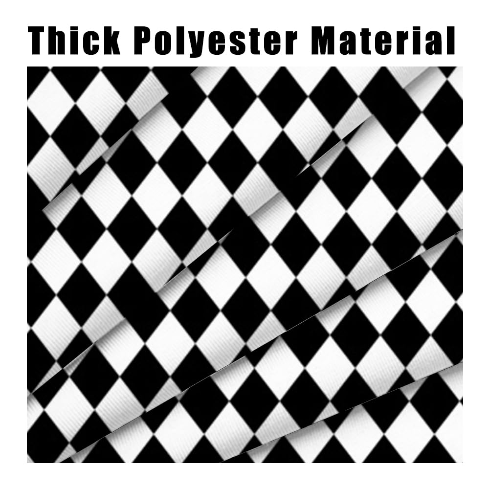 DORCEV Black White Checkerboard Tablecloth - Waterproof Racing Theme Table Cover For Indoor/Outdoor Parties, 70x140 Inches - View #14