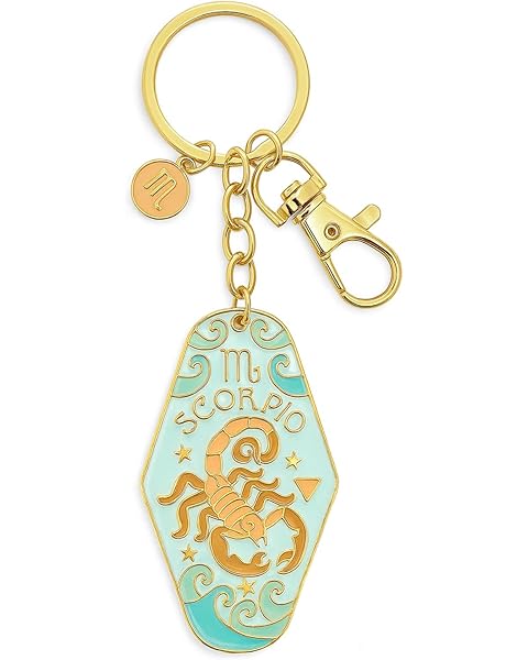 Gemini/Cancer/Leo/Virgo/Libra/Scorpio/Sagittarius/Capricorn Zodiac Sign Keychain En...