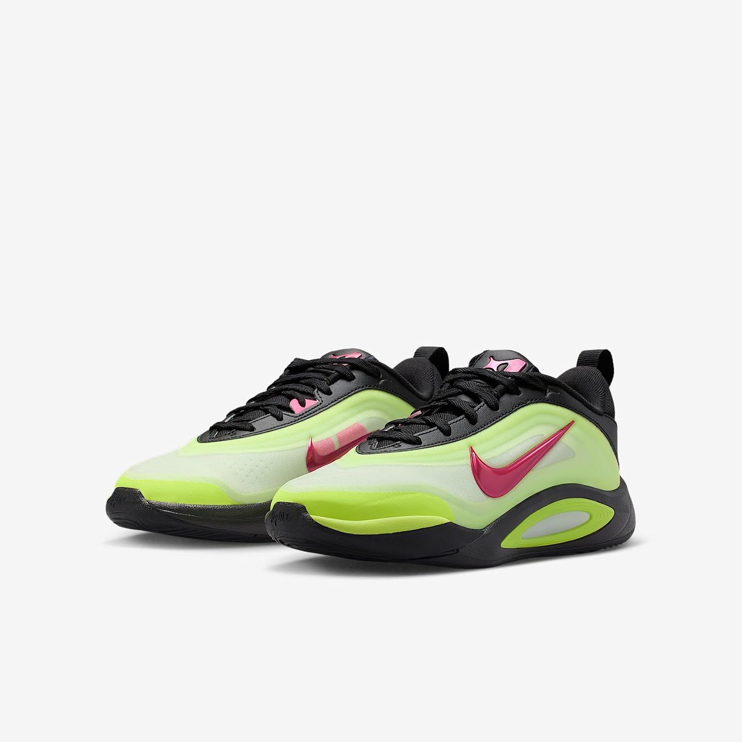 A'One SE A'ja Wilson Big Kids' Basketball Shoes (Black/Volt/Volt Glow/Hyper Pink) Size 5