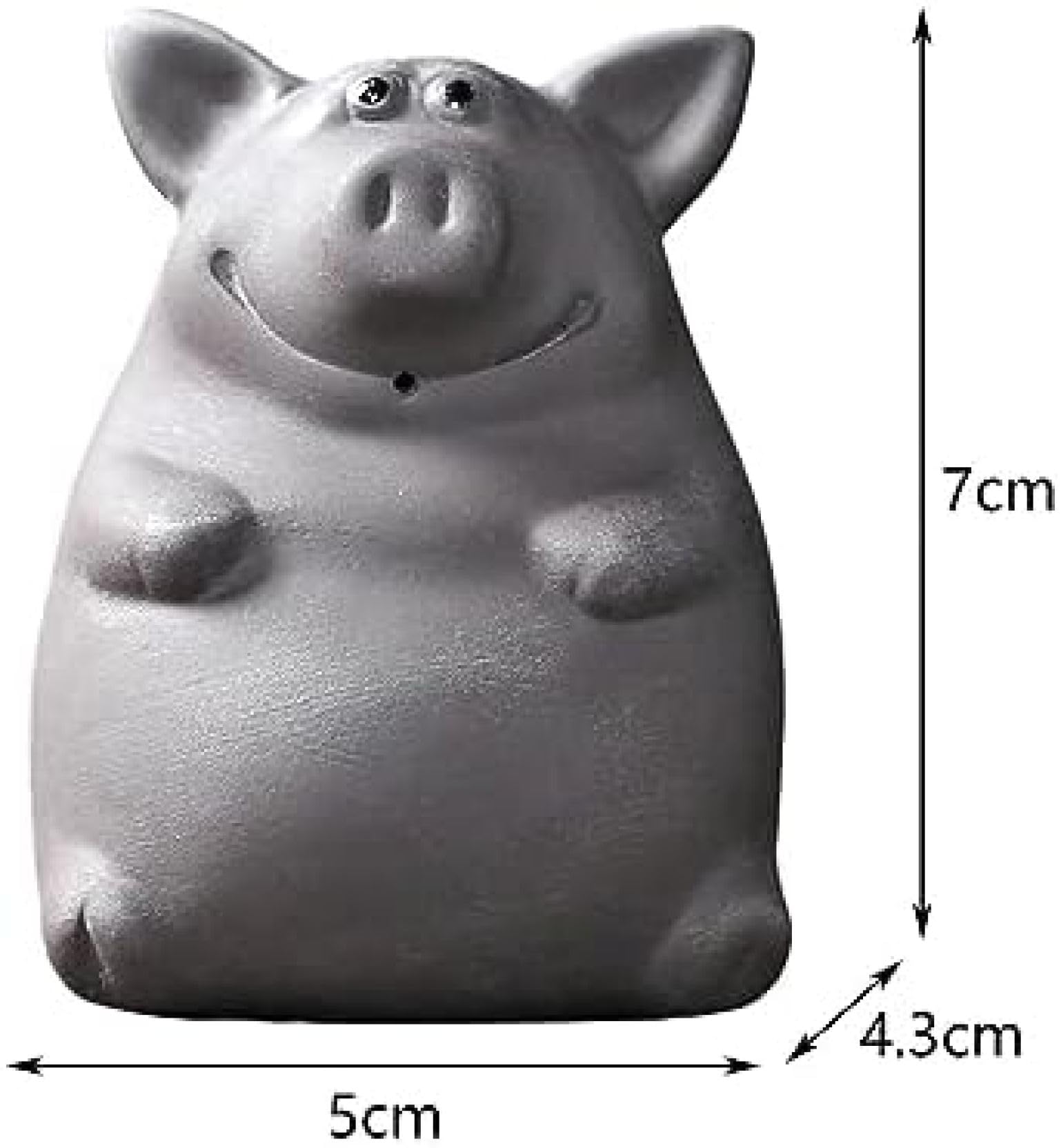 Amazon.co.jp: セラミック粘土ミニ豚彫刻ティーペットミニチュア DIY