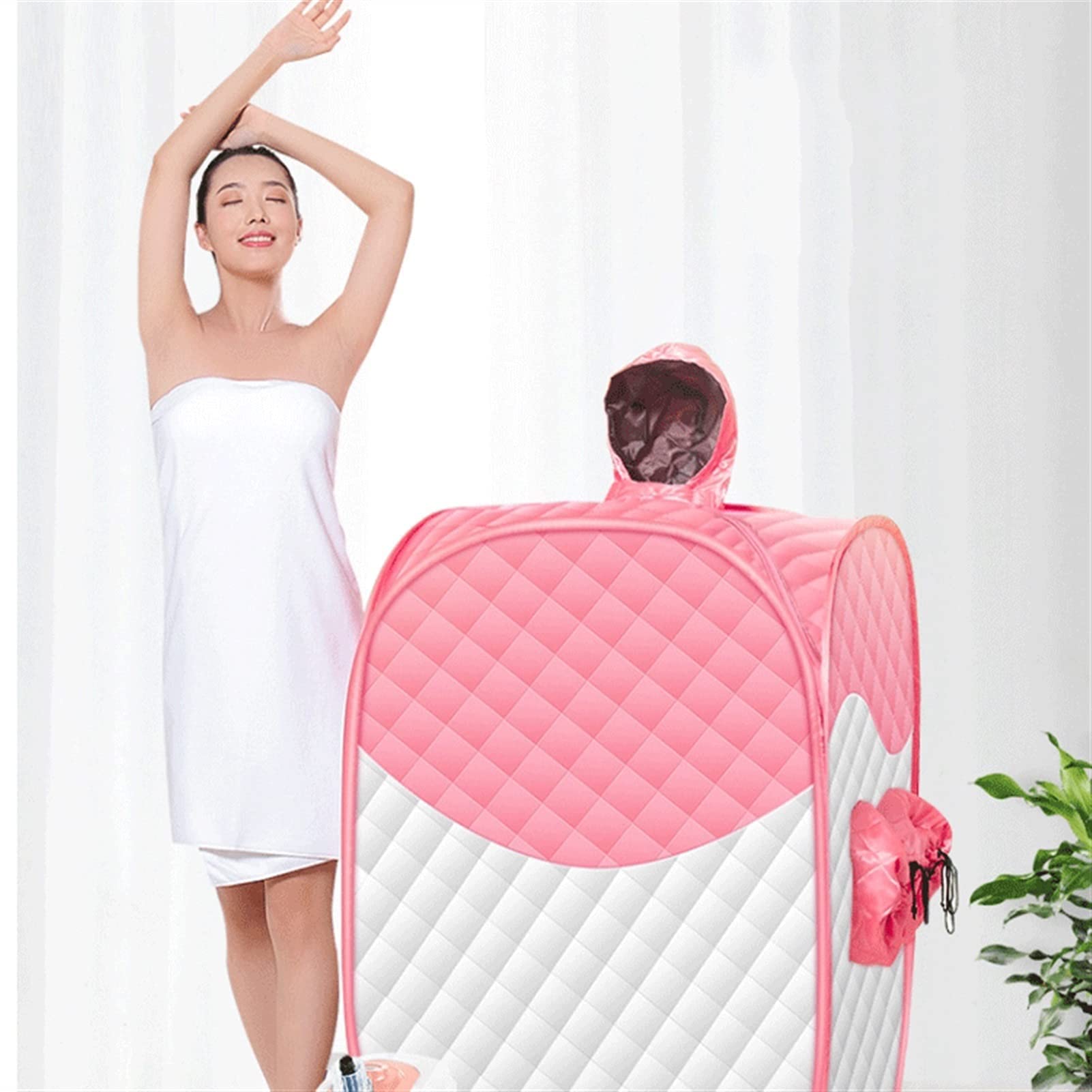 WolFum Saune Sauna a Vapore Personale Portatile e Leggera per Il Relax e la Perdita di Peso a casa. Timer da 60 Minuti