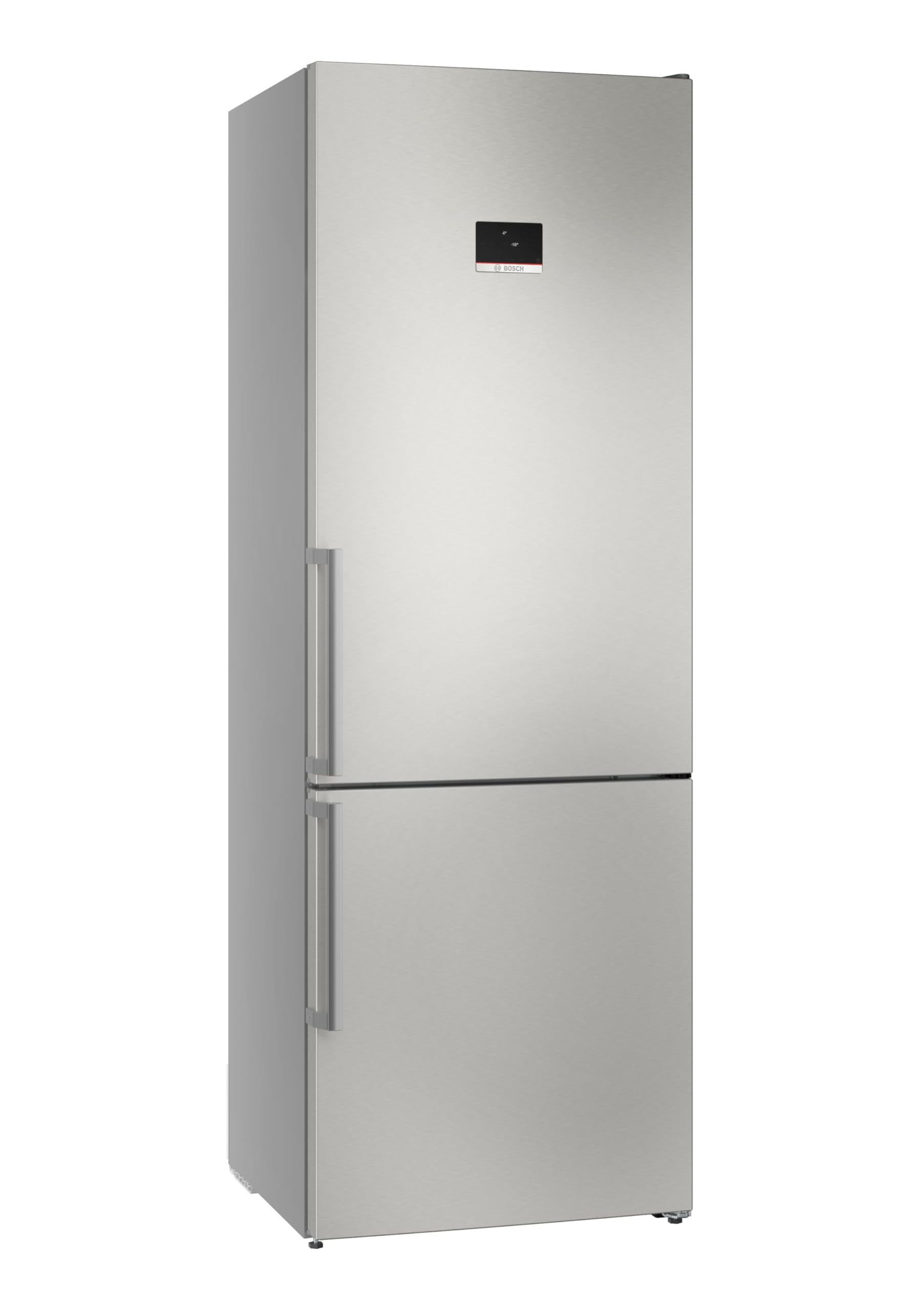 Bosch XXL Kühl-Gefrier-Kombination Serie 6, 203 x 70 cm, 311 L Kühlen und 129 L Gefrieren, NoFrost, VitaFresh XXL, Flex Interior, Ausklappbare Ablagenebene, Perfect Fit, Gebürsteter Stahl, KGN49AIBT