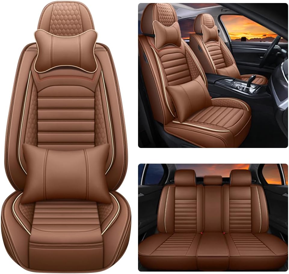Car Seat Cover Fit For Nissan 350Z 2003-2009,Compatible Airbag Non-Slip Waterproof Seat Covers,Car Seat Protector Premium Interior (Standard 2 Seats,Gray White), Seat Covers - Canada - View #2