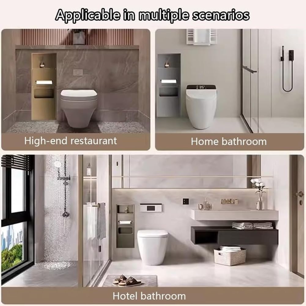 Modulo per armadietto da bagno sotto piano con porta carta igienica integrato per rinnovamento del bagno e soluzioni di archiviazione salvaspazio