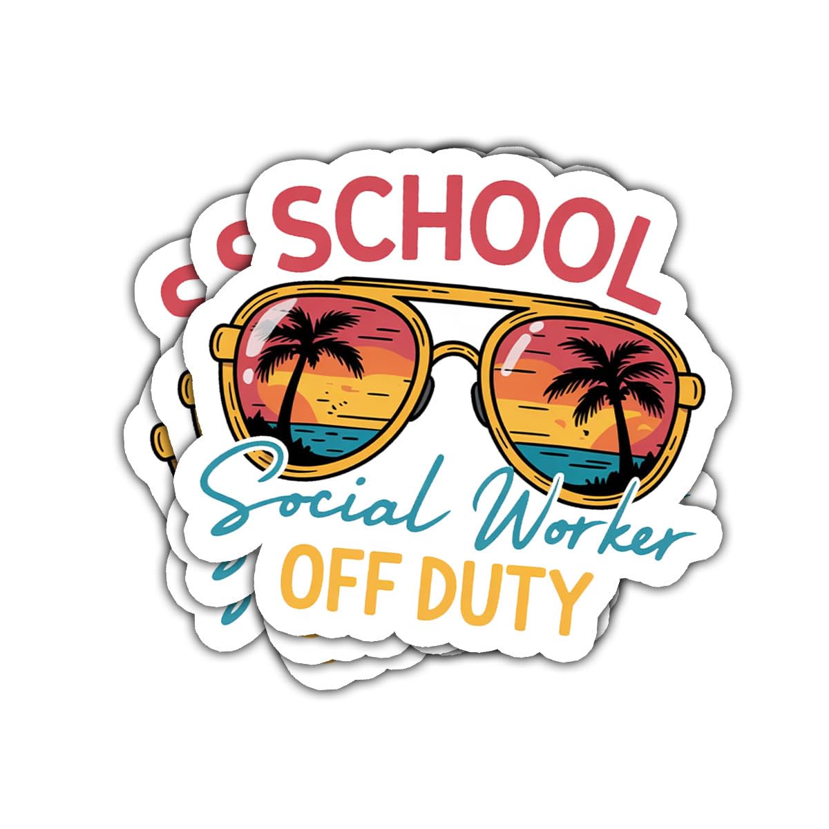 Autocollants lunettes de soleil avec citation le cadeau parfait pour enseignant et conseiller scolaire