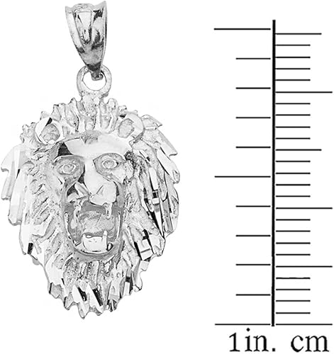 Miniatura 2 de Colgante de cabeza de león rugiente con signo del zodiaco Leo