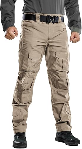 Miniatura 4 de TRGPSG Men's Hiking Pants Casual Cargo Pants Camo Work Tactical Pants with Multi Pocket