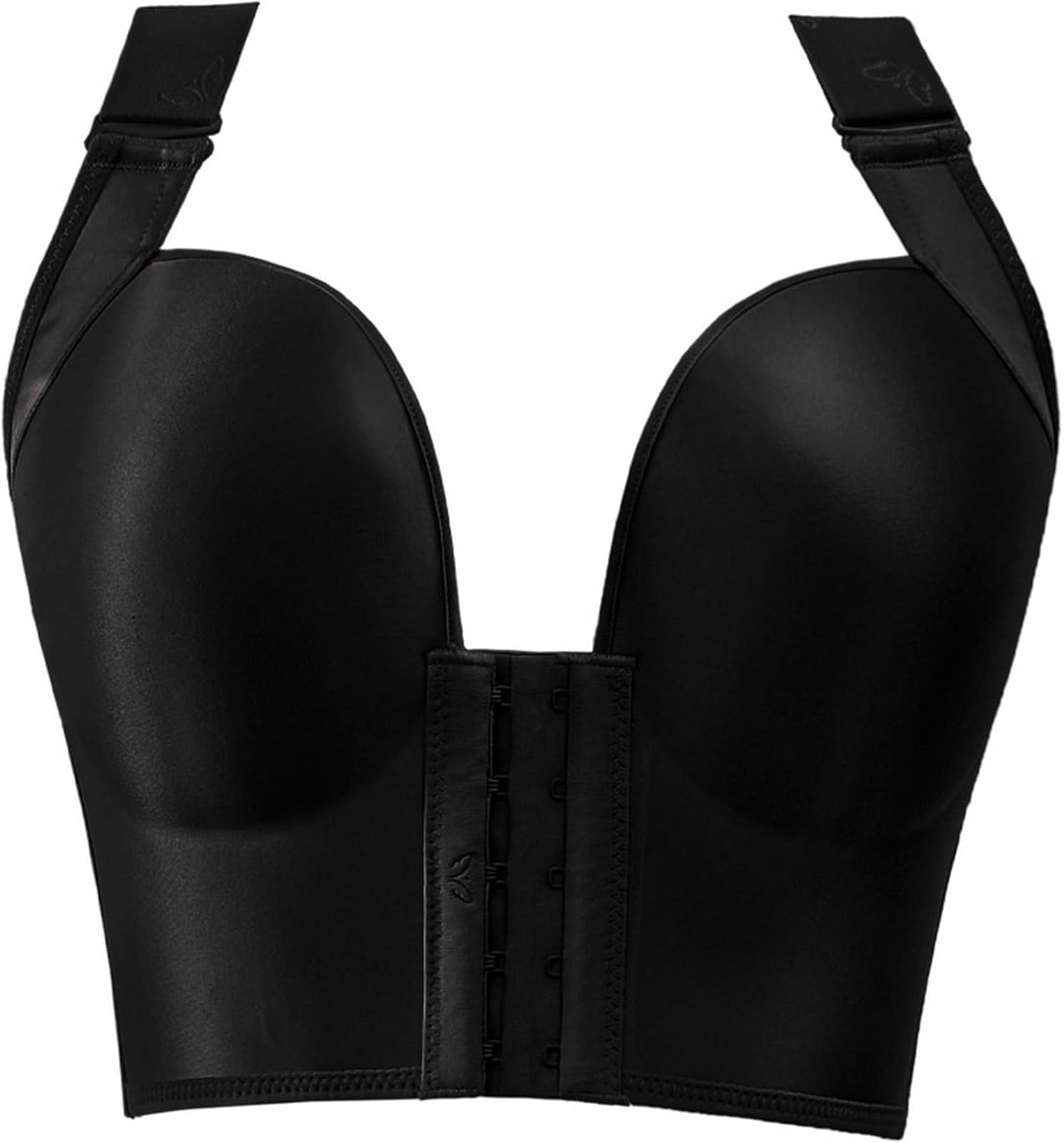 Women's Push Up Bra Wireless Front Closure Smooth Hide Back Fat Supportive Seamless Full Figure Bras