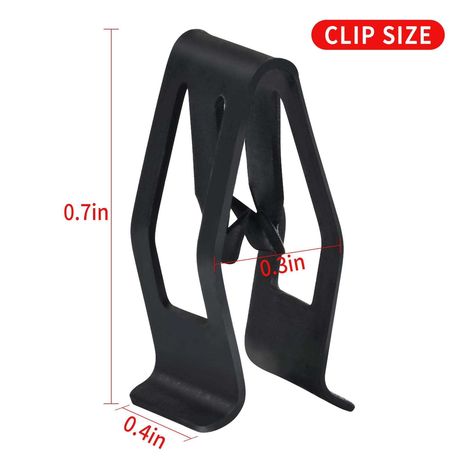 WHALETAIL 20-PCS Universal Dashboard Trim Clips - Metal Retainer Clips For Most Cars