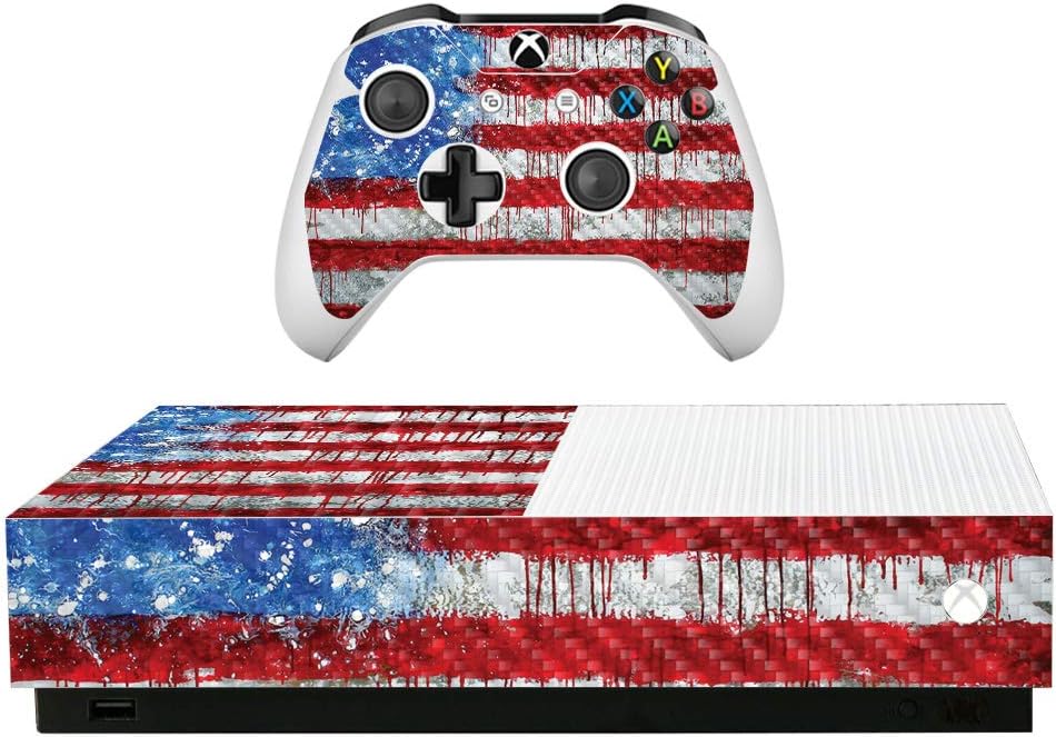 MightySkins Carbon Fiber Skin for Microsoft Xbox One S All-Digital Edition - Colors Dont Run | ProtectiveTextured Carbon Fiber Finish | Easy to Apply, Remove, and Change Styles | Made in The USA