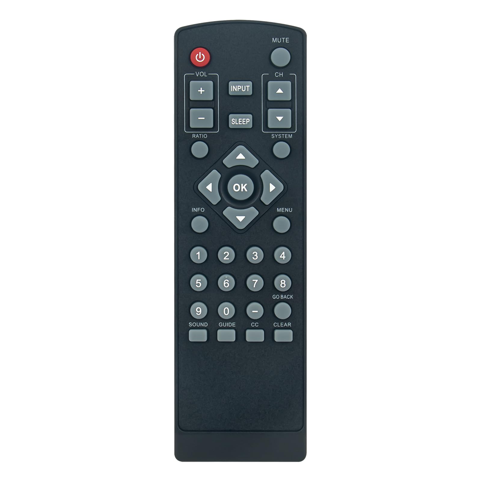 R230D1A Remote Control Fit for RCA + Continu.us CT TVs