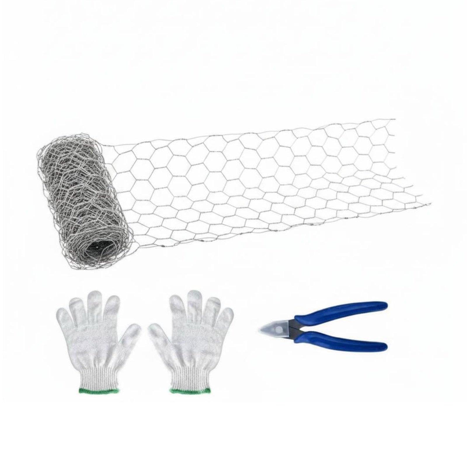 Hexagon Wires Mesh Floral Wire Netting Easy to Shape Garden Material for Flower Arranging, Crafting, Gardening Mesh Wire with Tools-image-31