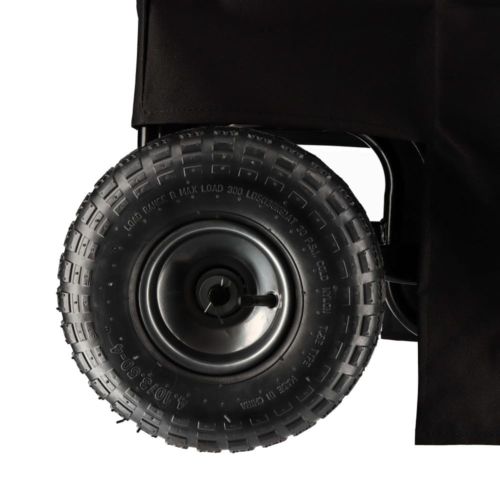 Chariot à bûches à roulettes - adapté aux bûches de 33 et 50 cm - charge max 150kg - bâche de protection incluse