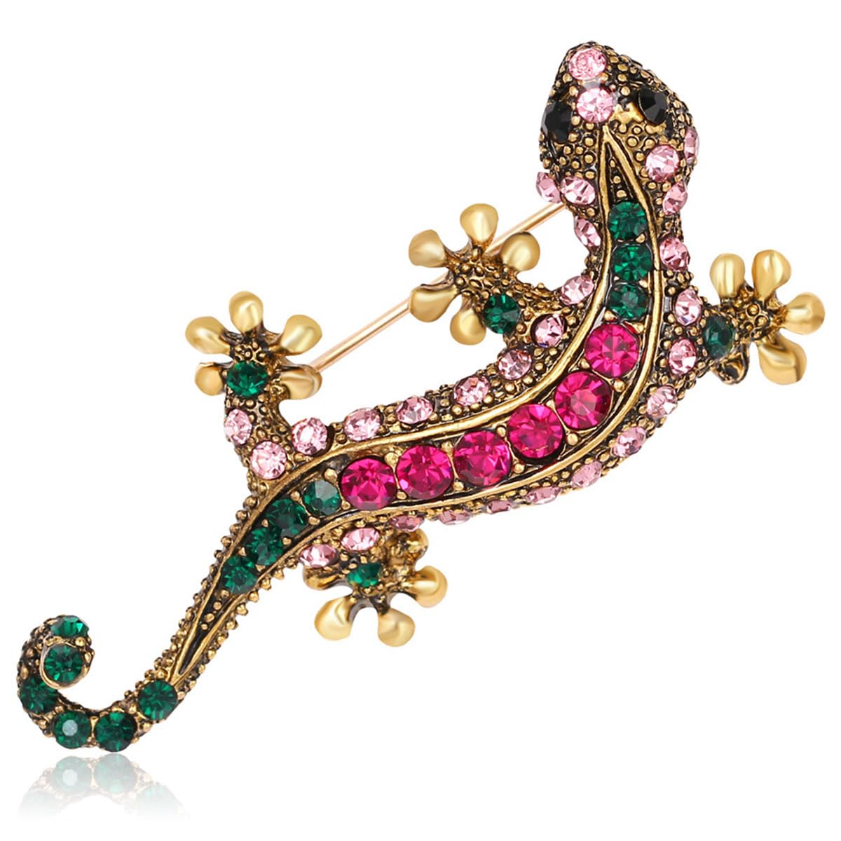 FAIRYGATE Gold Pin for Dress Brooch Crystal Pins Badge Enamel Lapel Brooches for Women Jewelry Decoration for Birthday Dating Party Anniversary UC31 — view 108