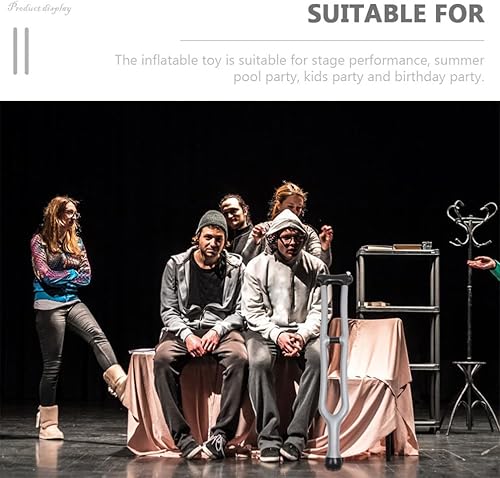 Miniatura 3 de GLEAVI Juguete inflable para fiesta de cumpleaños, 3 piezas, juguete inflable de muleta para caminar, juguete inflable para disfraz de jubilación,